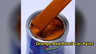Orange Red Pearl Car Paint High Hiding Power
